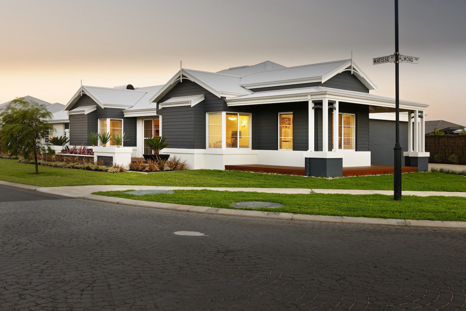 The Lamont traditional country home design perfectly situated on a corner block, by WA Country Home Builders