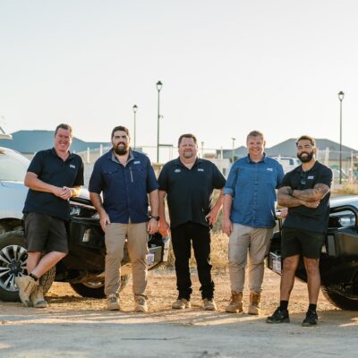 five members of the WA Country Builders team