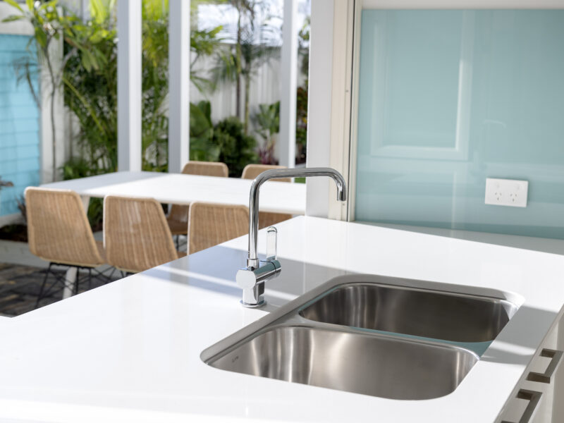 Built to live promotion by WA Country Builders featuring Double bowl stainless steel sink