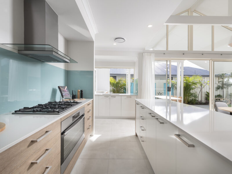 Built to live promotion by WA Country Builders featuring pot drawers in the kitchen for practical storage solutions.